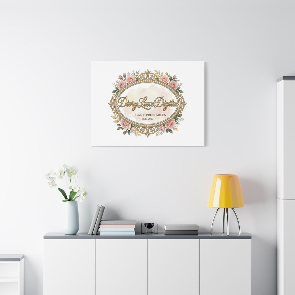 DioryLuxe Botanical Crest Wall Canvas