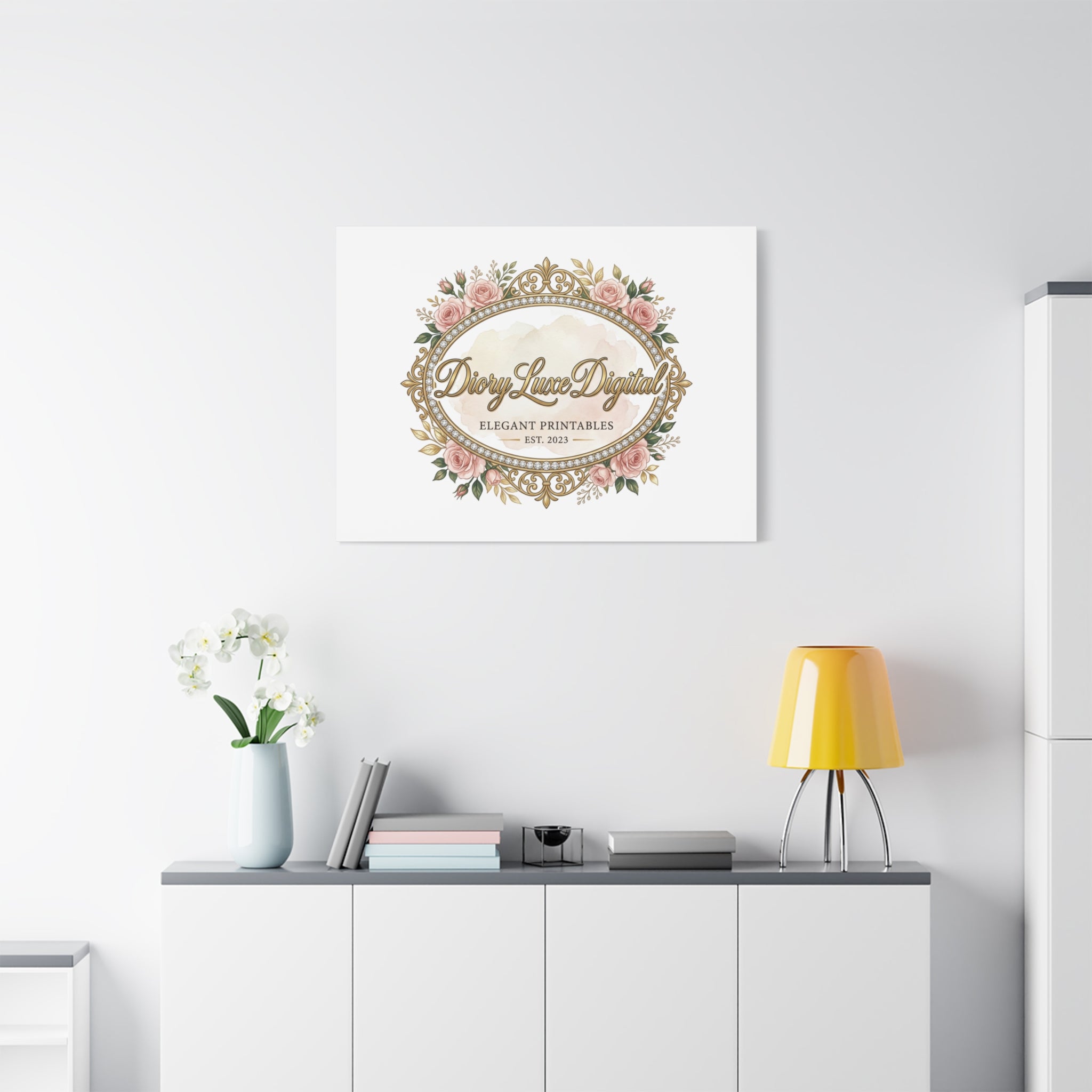 DioryLuxe Botanical Crest Wall Canvas
