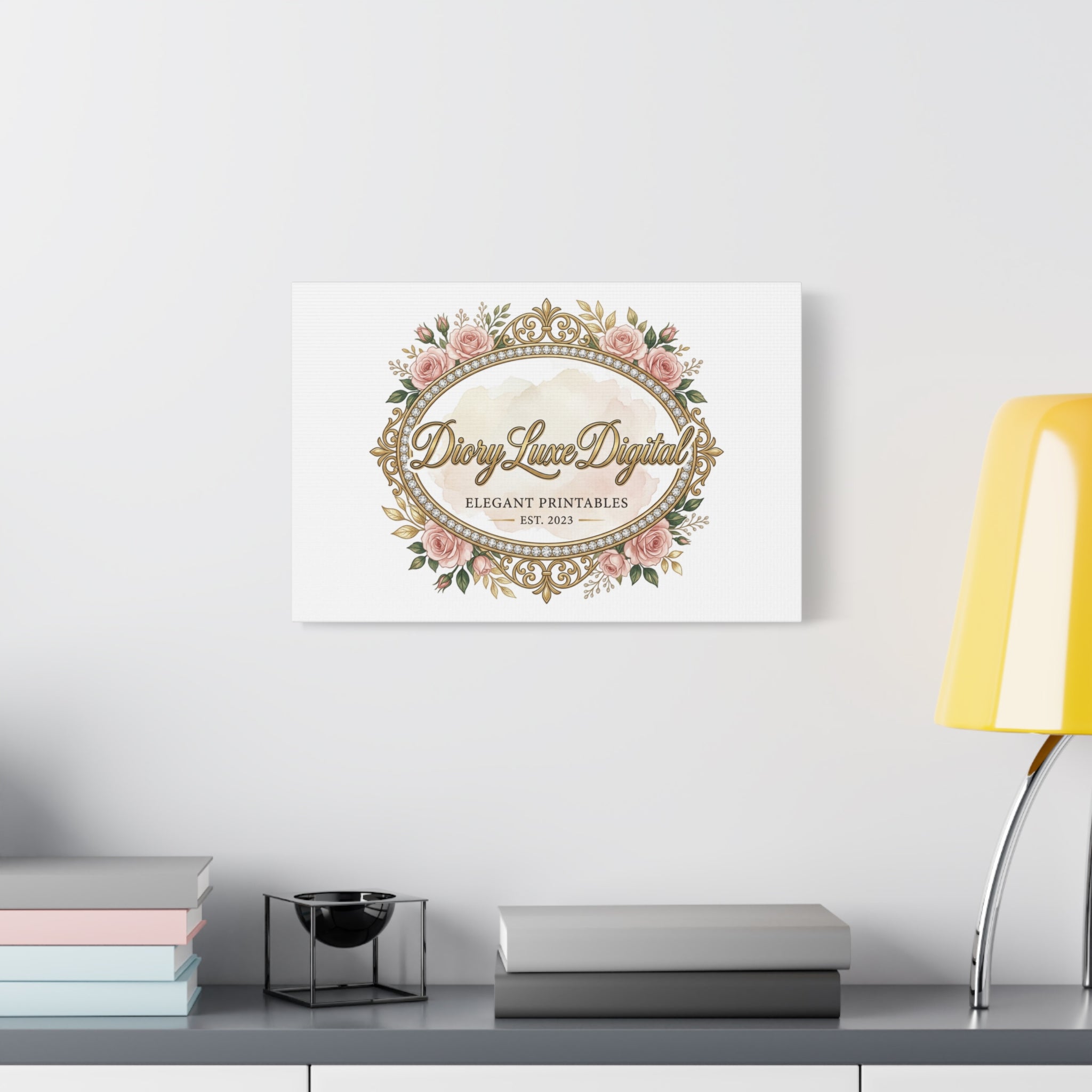 DioryLuxe Botanical Crest Wall Canvas