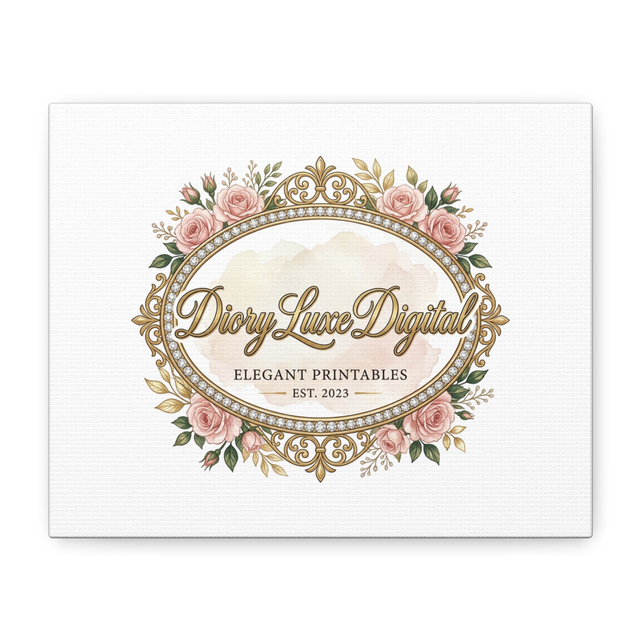 DioryLuxe Botanical Crest Wall Canvas