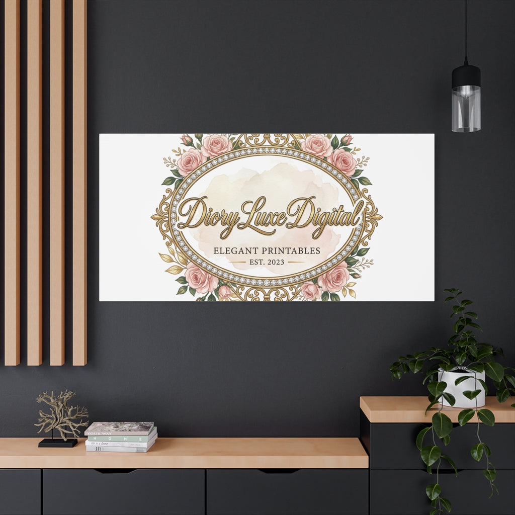 DioryLuxe Botanical Crest Wall Canvas