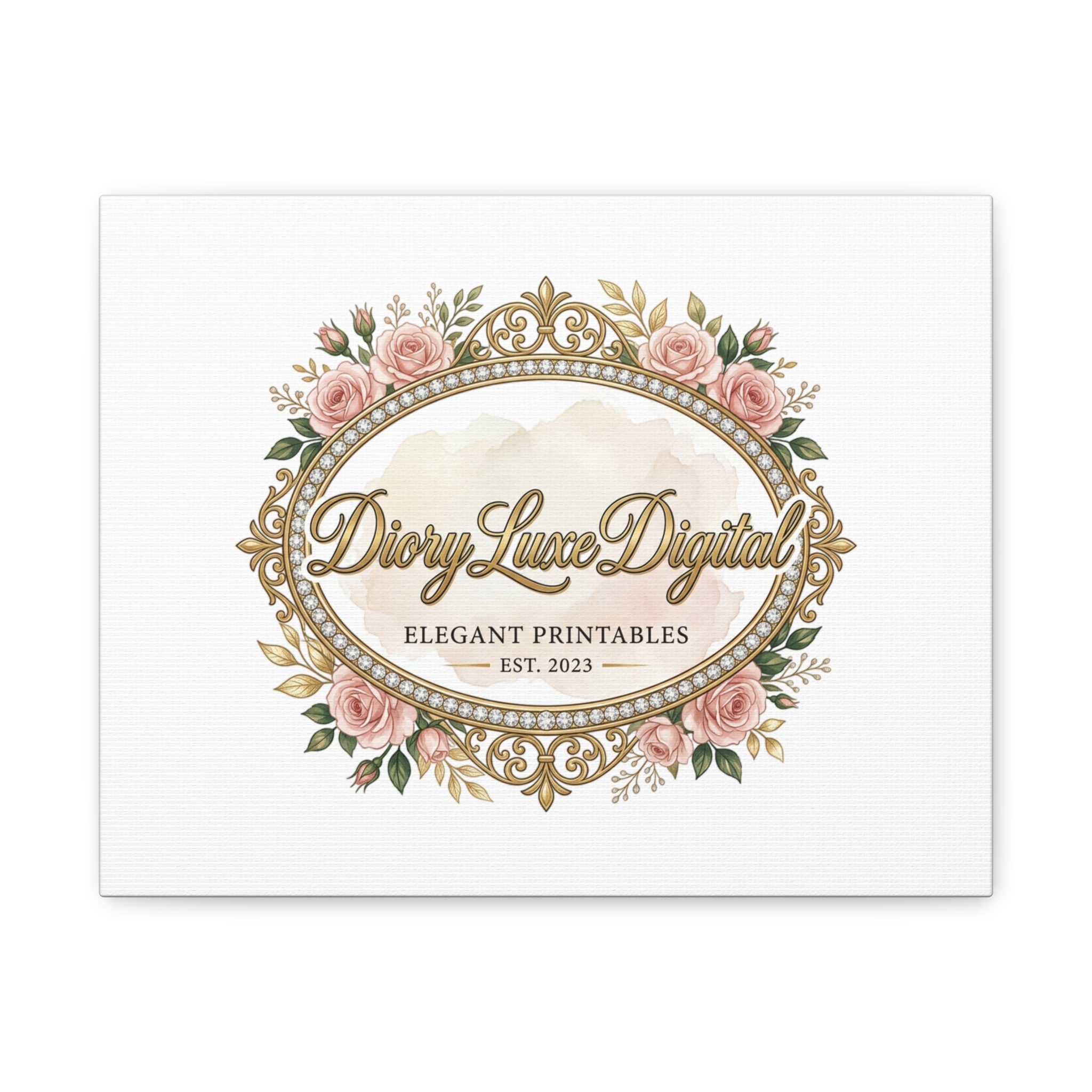 DioryLuxe Botanical Crest Wall Canvas