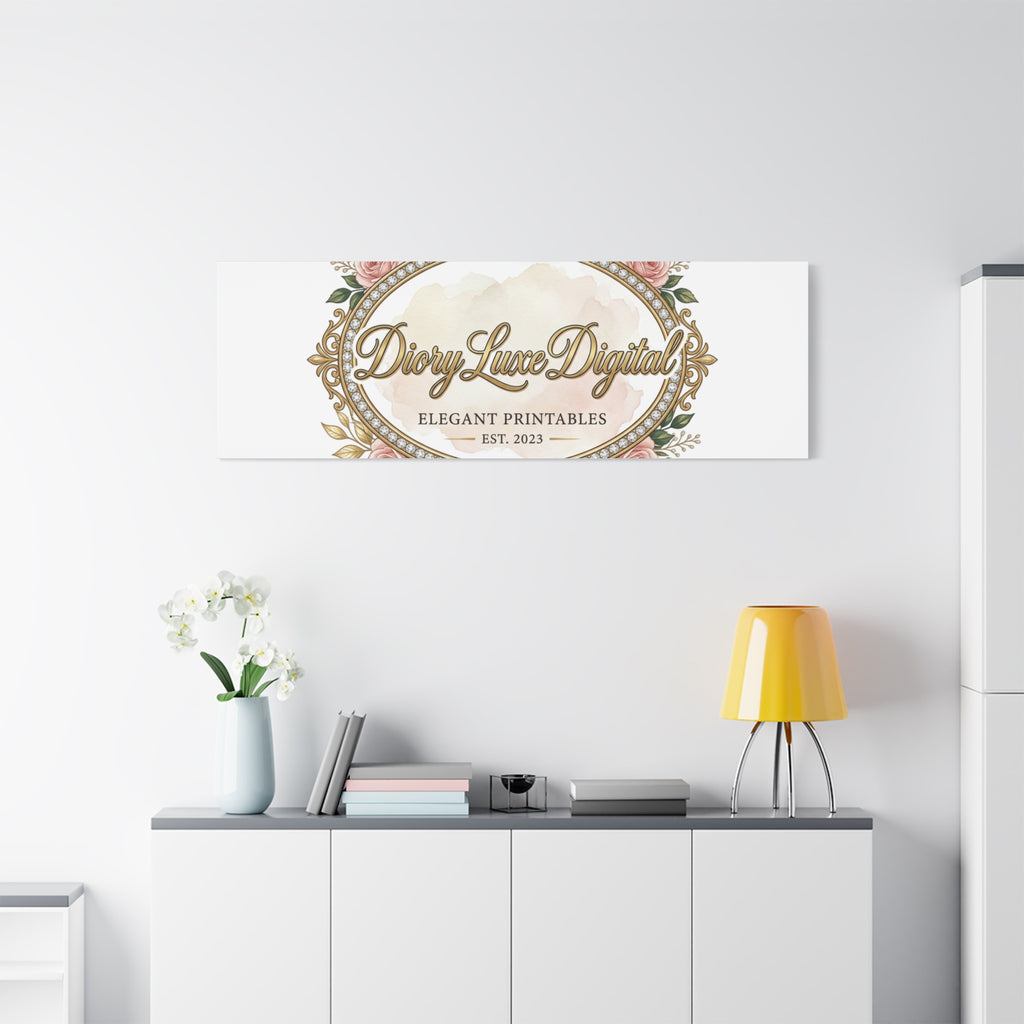 DioryLuxe Botanical Crest Wall Canvas