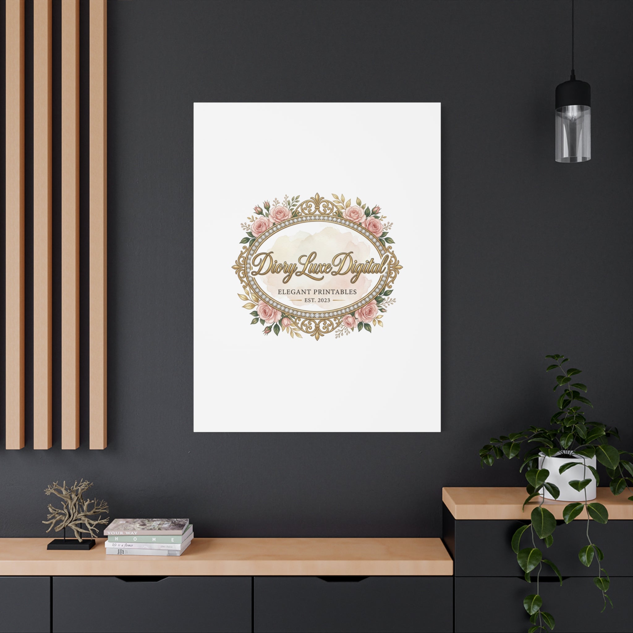 DioryLuxe Botanical Crest Wall Canvas