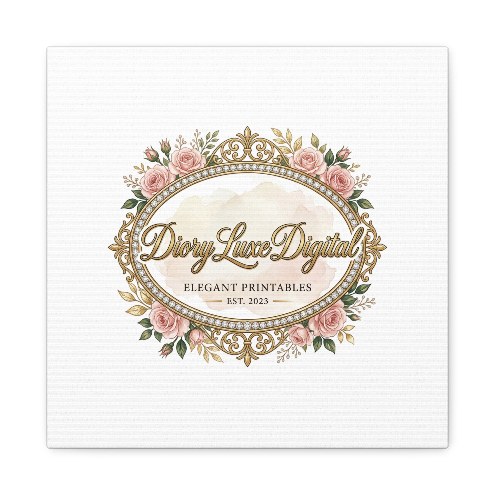DioryLuxe Botanical Crest Wall Canvas
