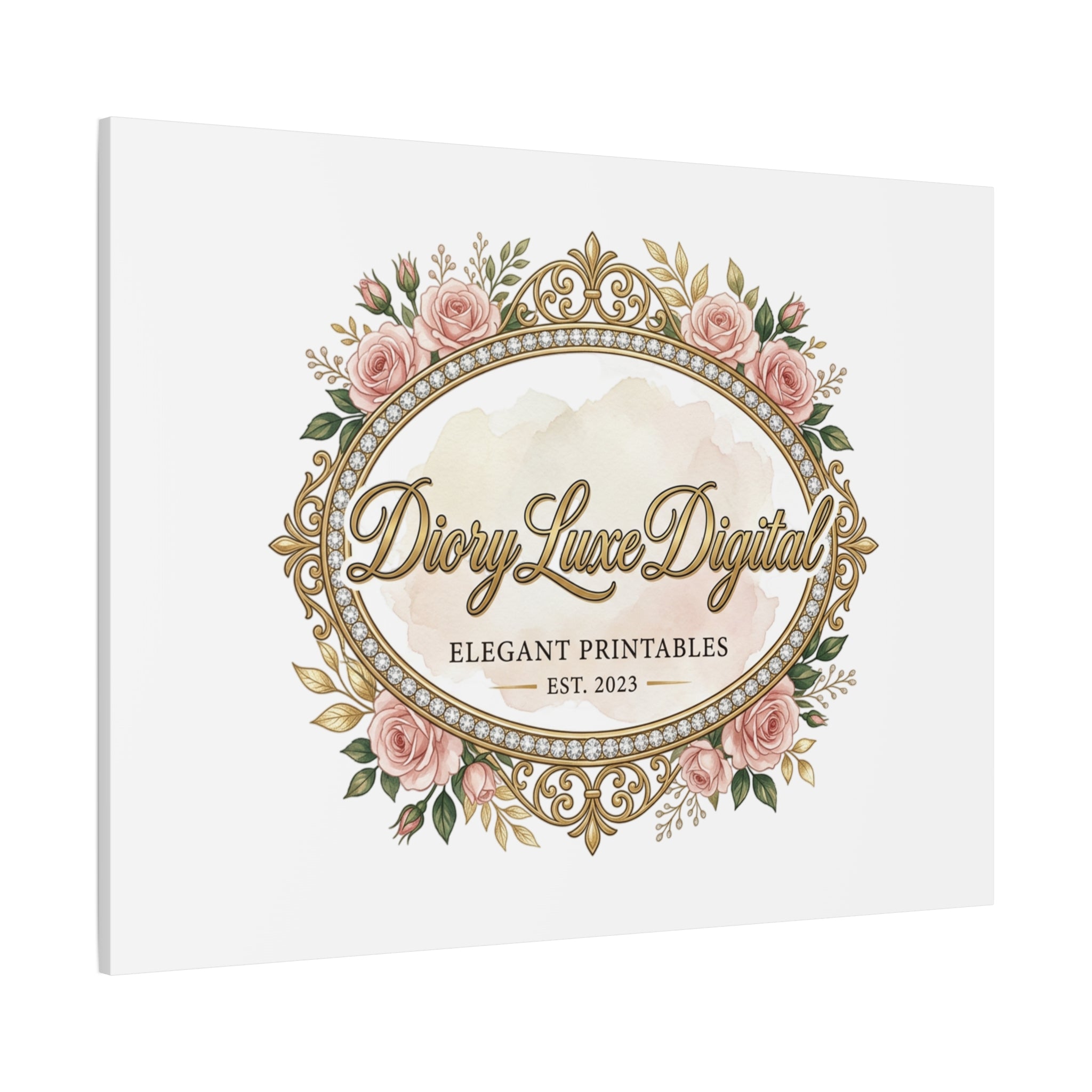 DioryLuxe Botanical Crest Wall Canvas