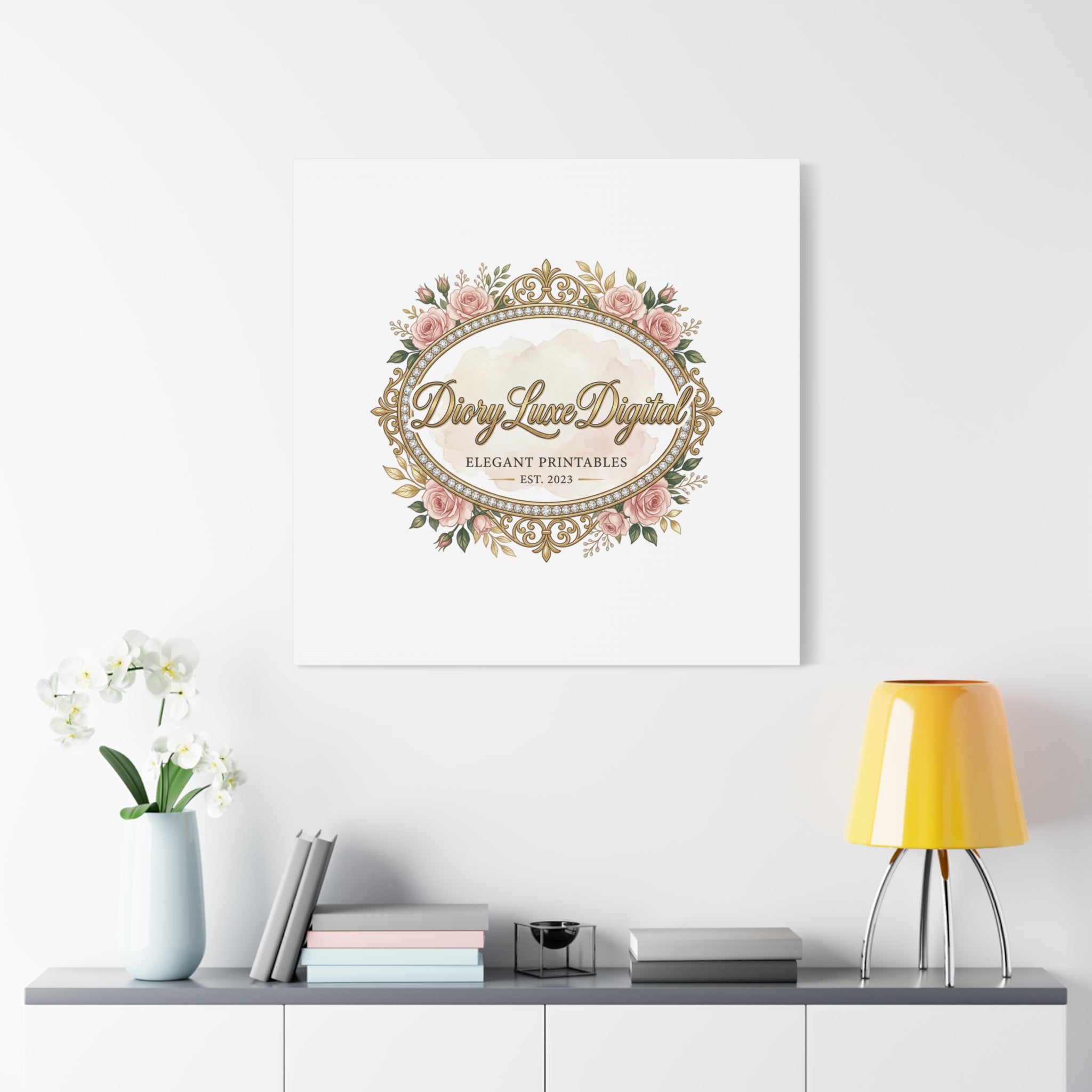 DioryLuxe Botanical Crest Wall Canvas