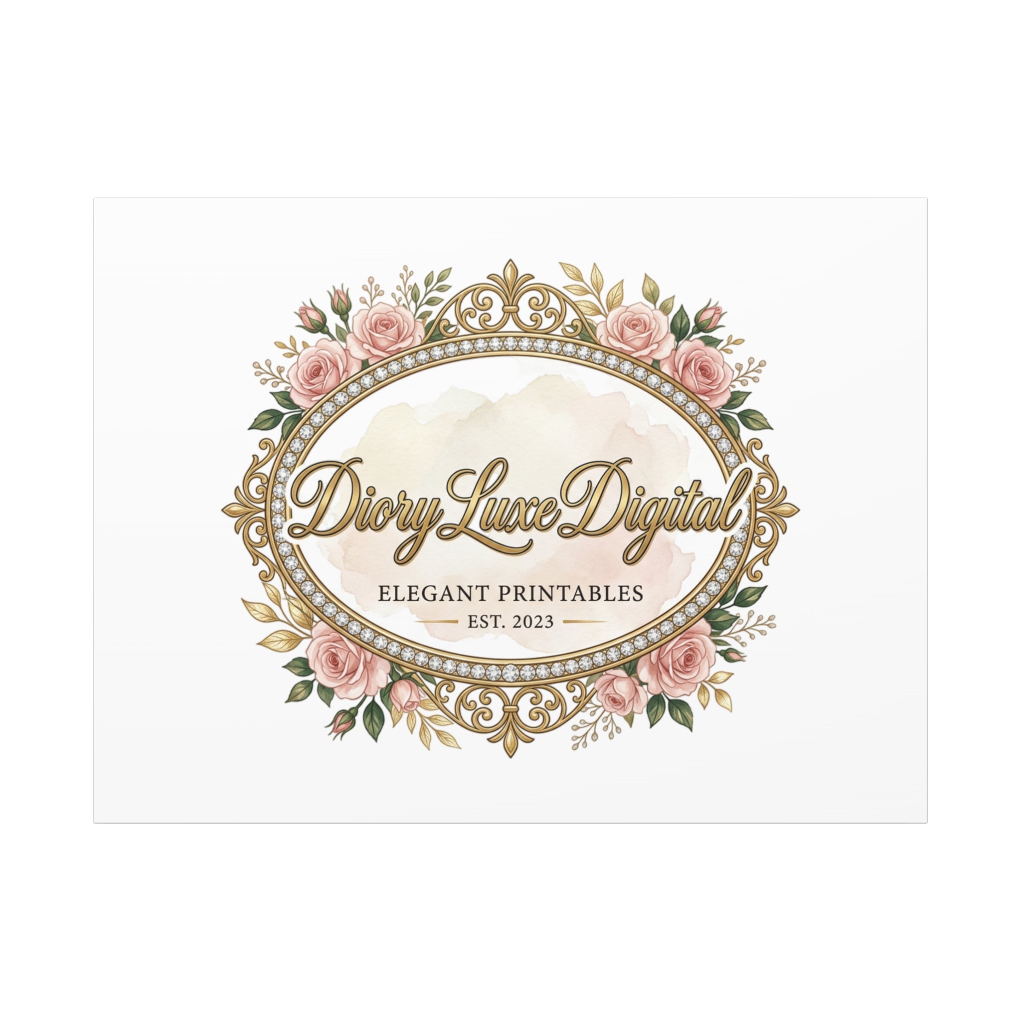 DioryLuxe Botanical Crest Wall Canvas