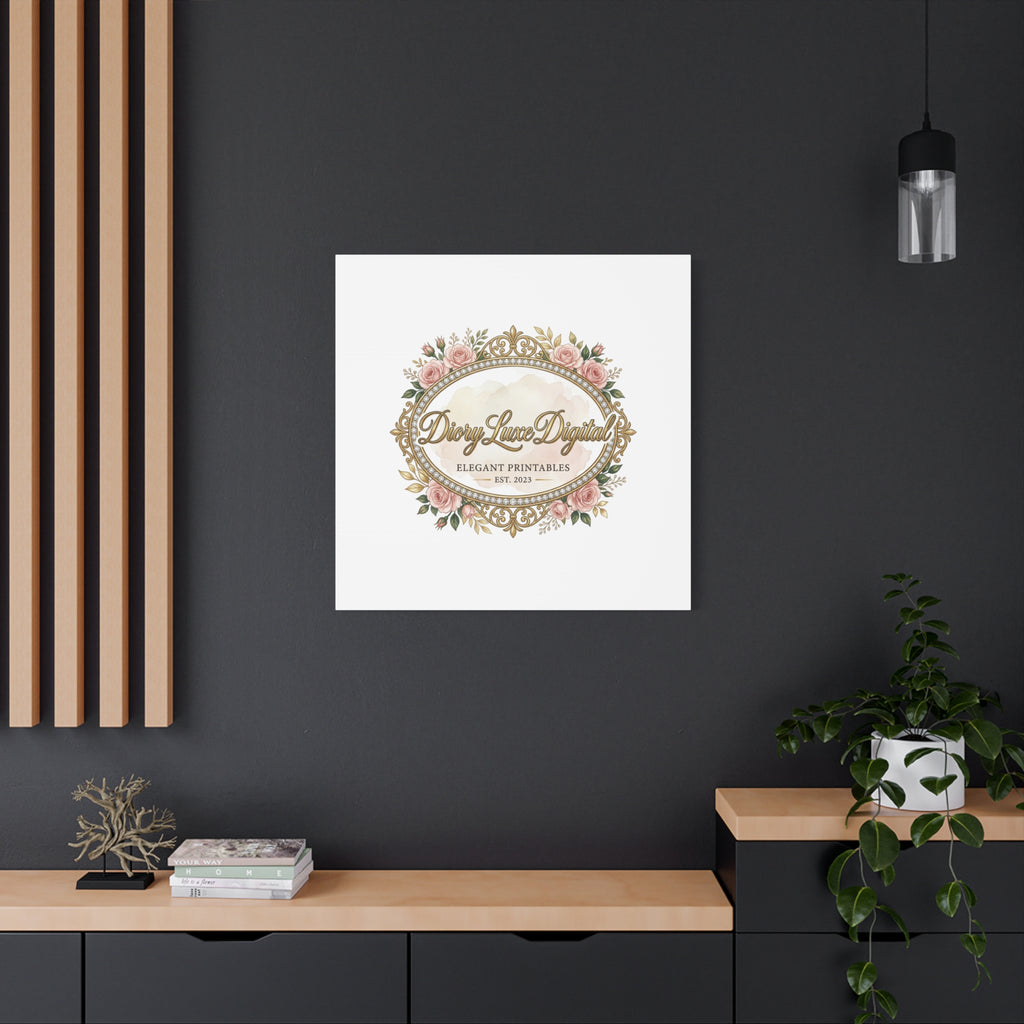 DioryLuxe Botanical Crest Wall Canvas