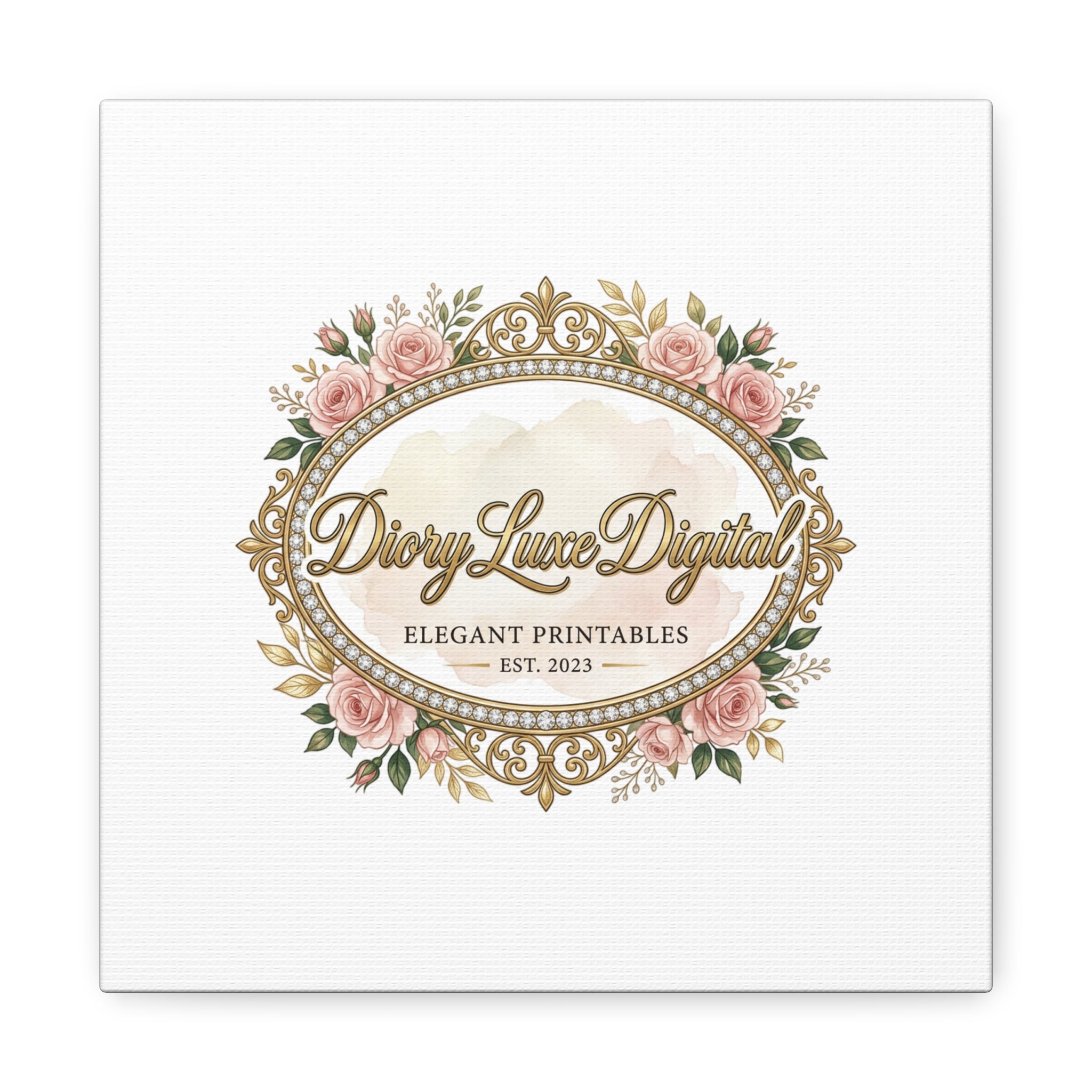 DioryLuxe Botanical Crest Wall Canvas