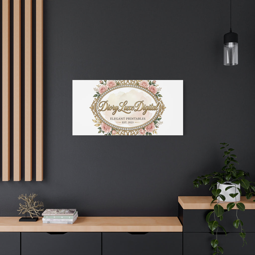 DioryLuxe Botanical Crest Wall Canvas