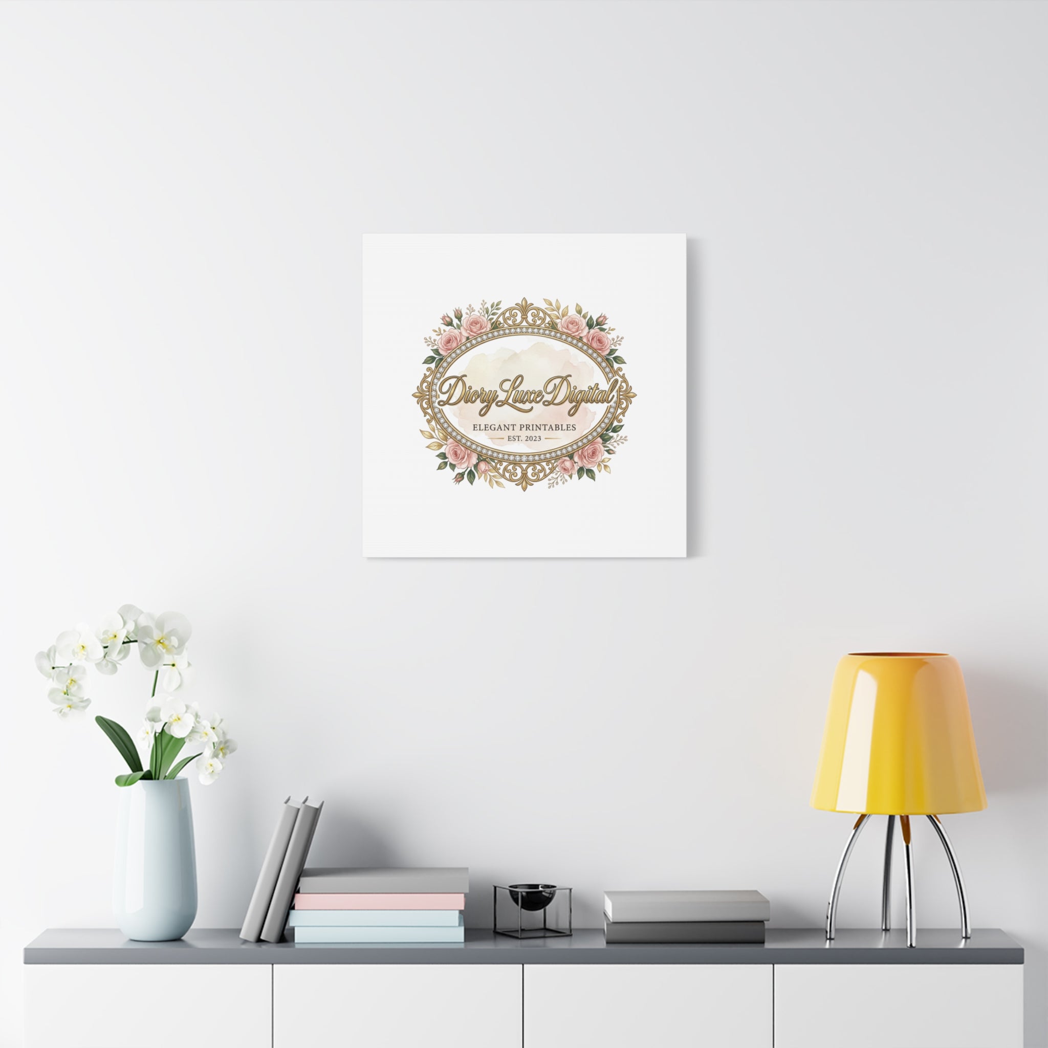 DioryLuxe Botanical Crest Wall Canvas