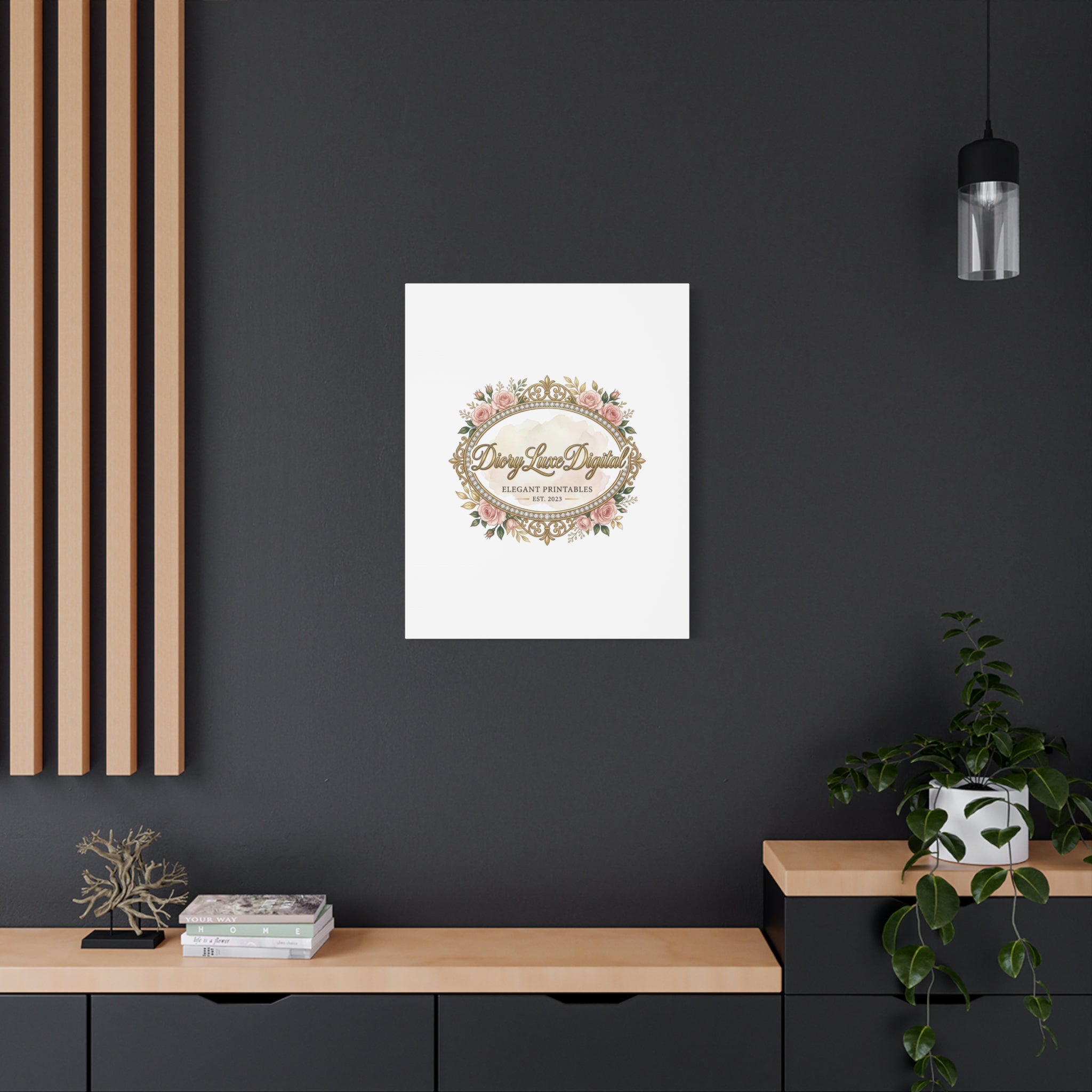 DioryLuxe Botanical Crest Wall Canvas