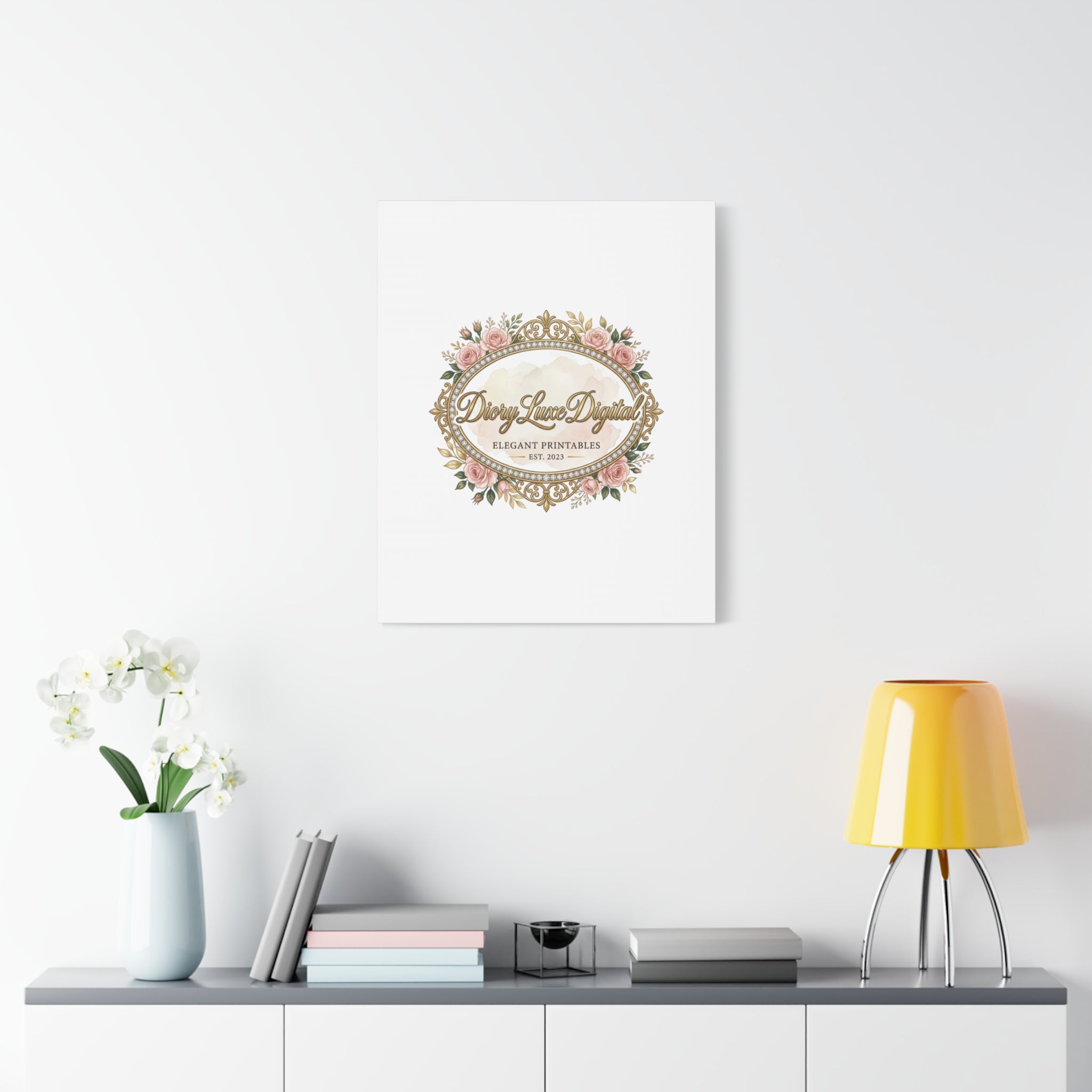 DioryLuxe Botanical Crest Wall Canvas