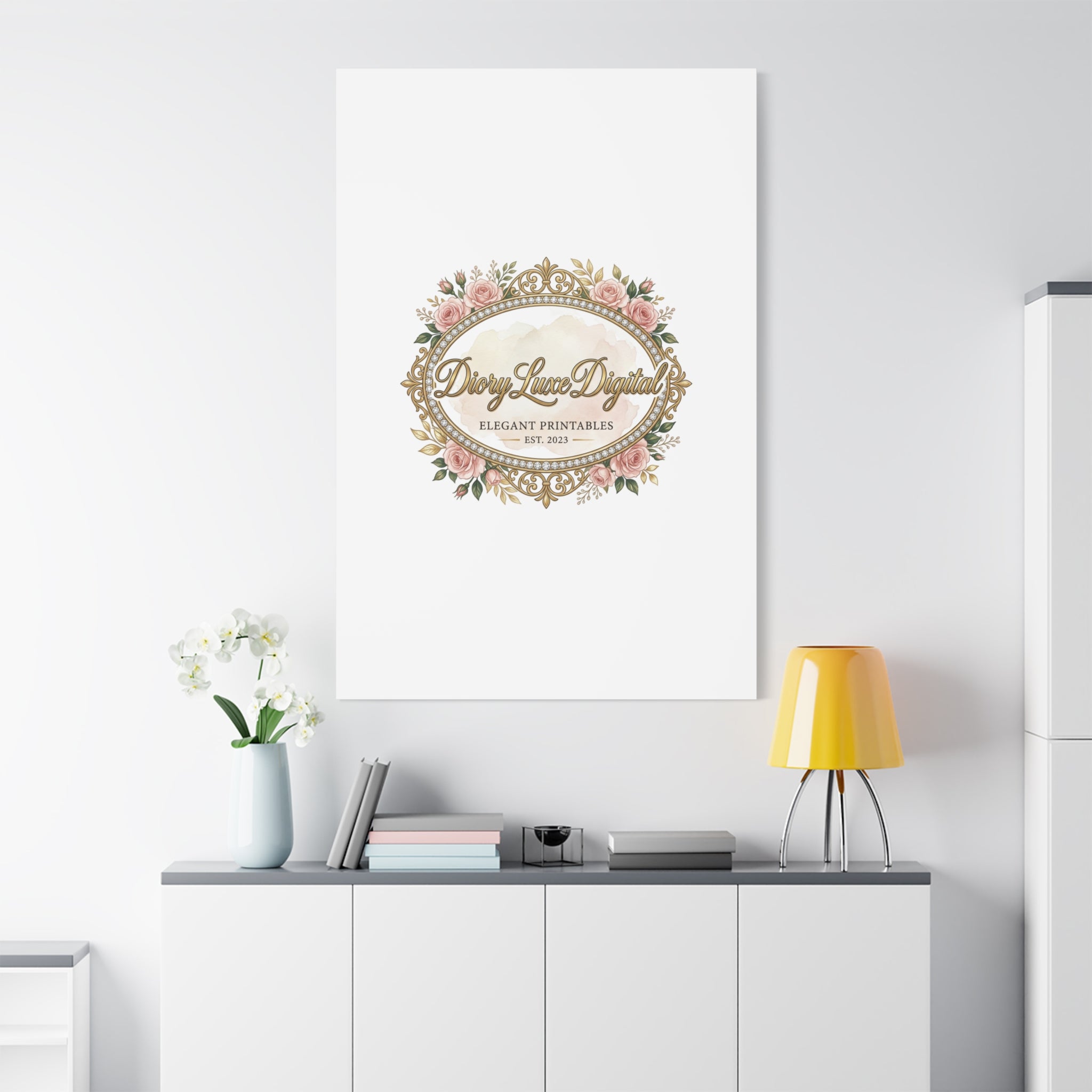 DioryLuxe Botanical Crest Wall Canvas
