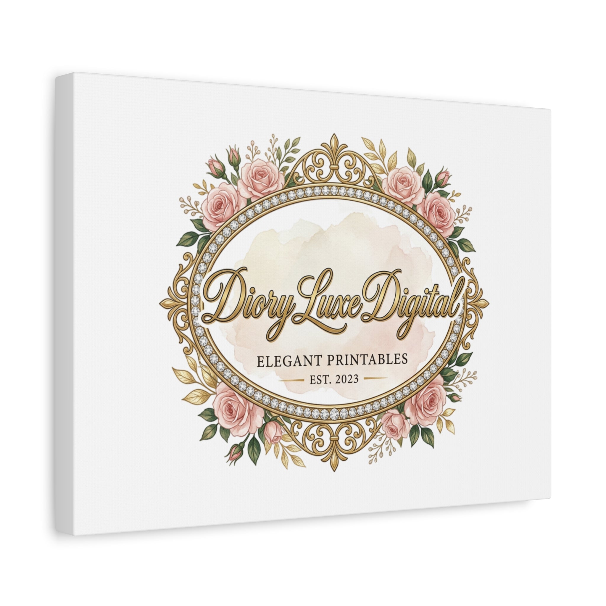 DioryLuxe Botanical Crest Wall Canvas