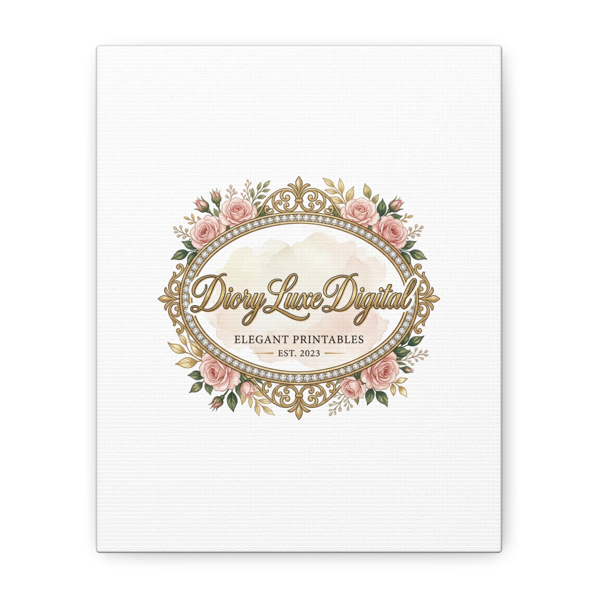 DioryLuxe Botanical Crest Wall Canvas