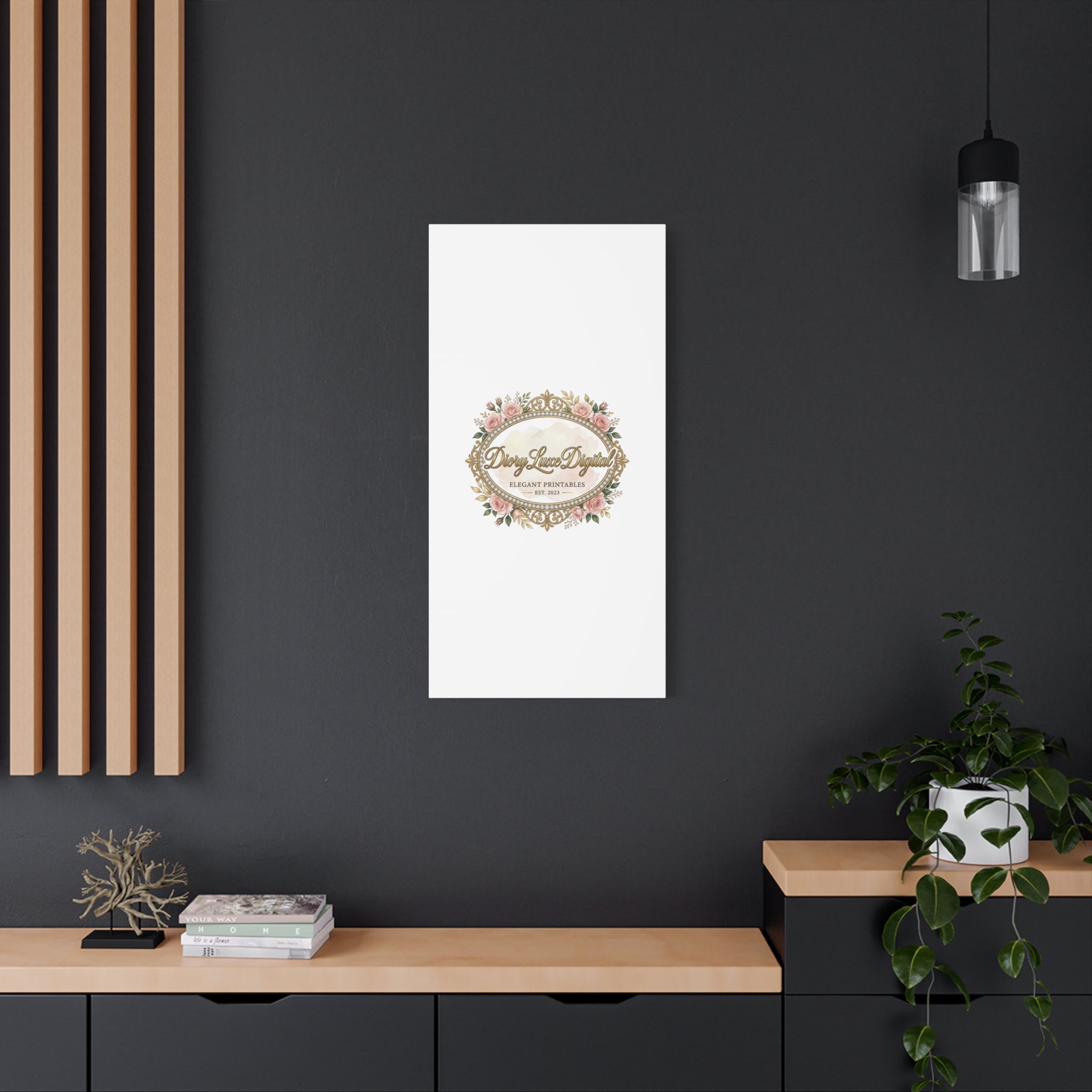 DioryLuxe Botanical Crest Wall Canvas