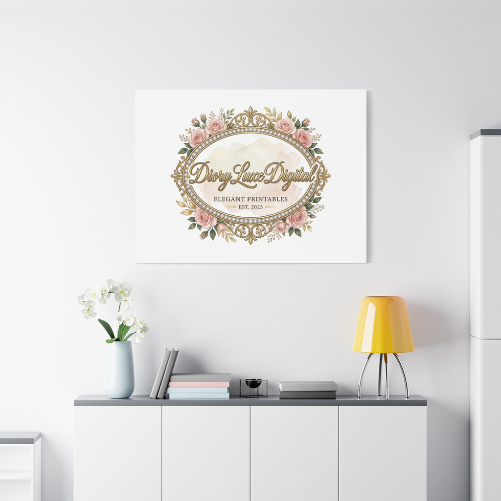 DioryLuxe Botanical Crest Wall Canvas