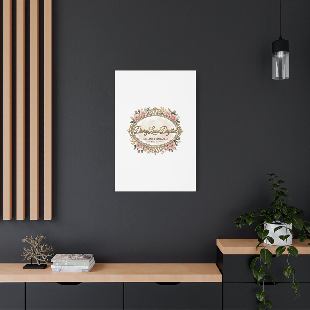 DioryLuxe Botanical Crest Wall Canvas