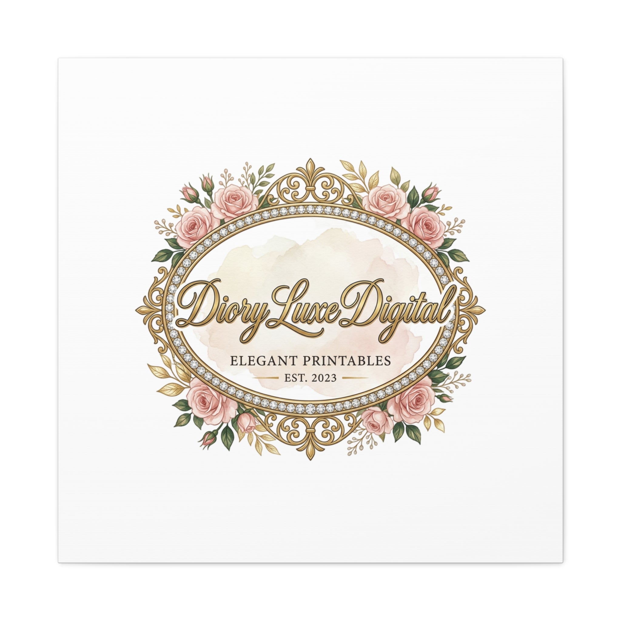DioryLuxe Botanical Crest Wall Canvas