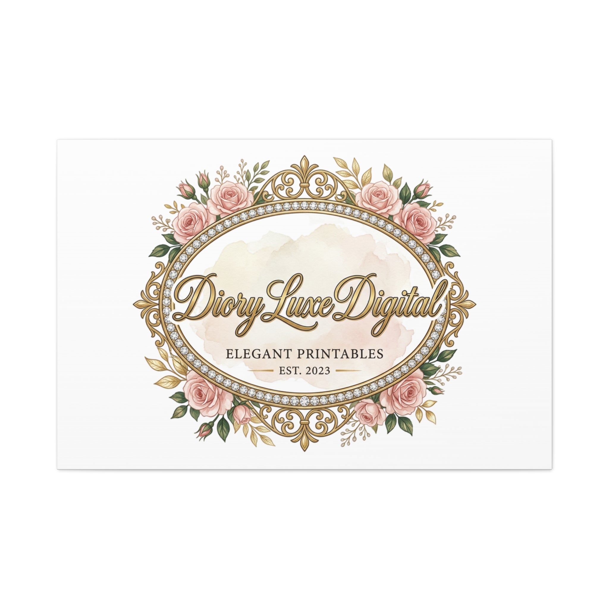 DioryLuxe Botanical Crest Wall Canvas