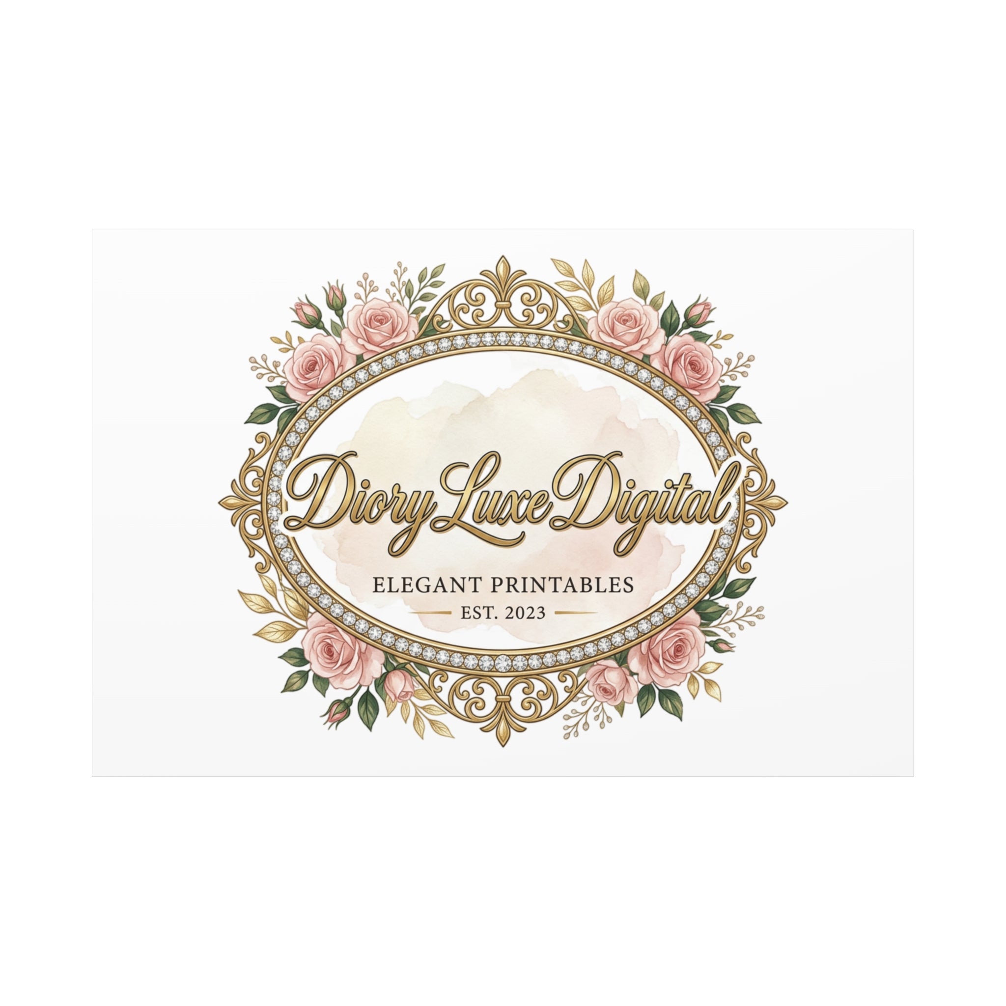 DioryLuxe Botanical Crest Wall Canvas