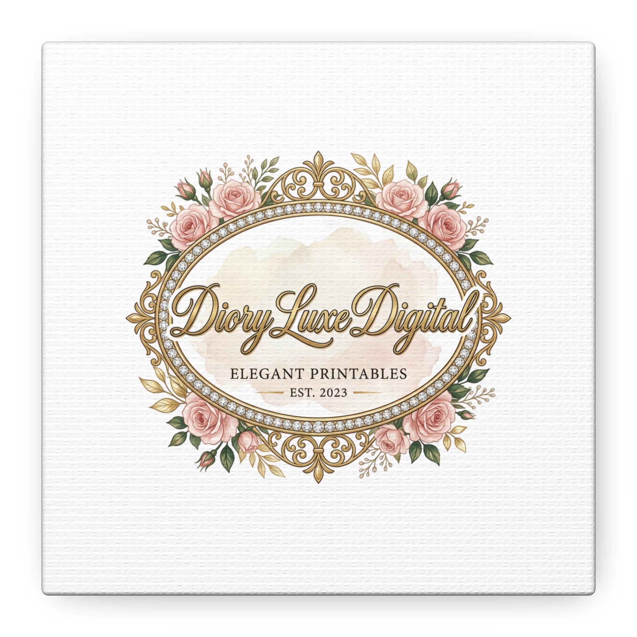 DioryLuxe Botanical Crest Wall Canvas