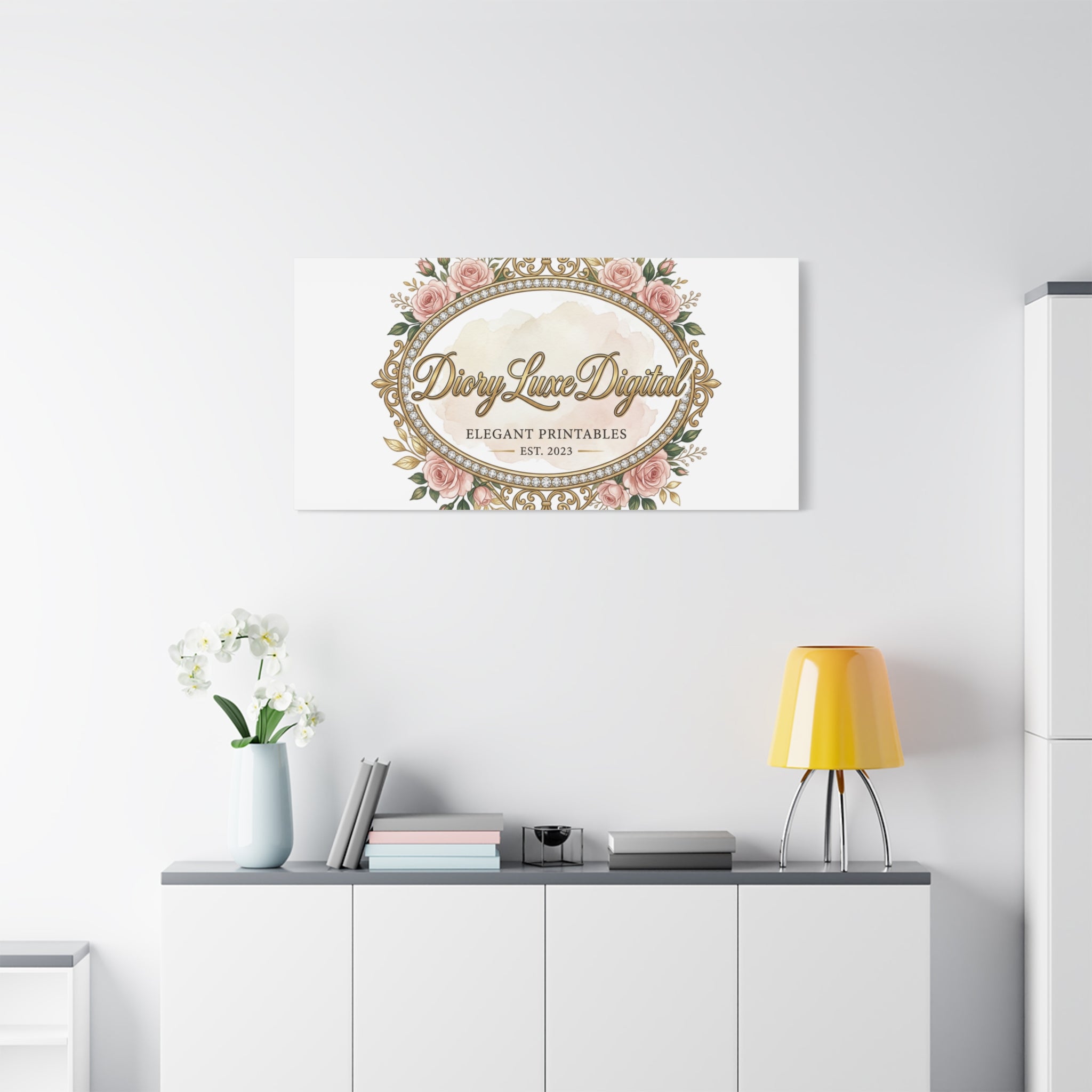 DioryLuxe Botanical Crest Wall Canvas