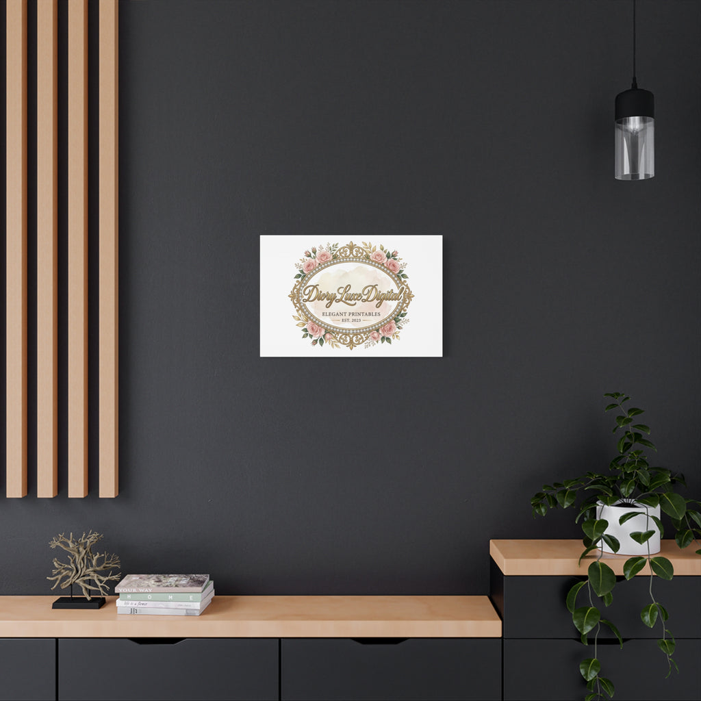 DioryLuxe Botanical Crest Wall Canvas
