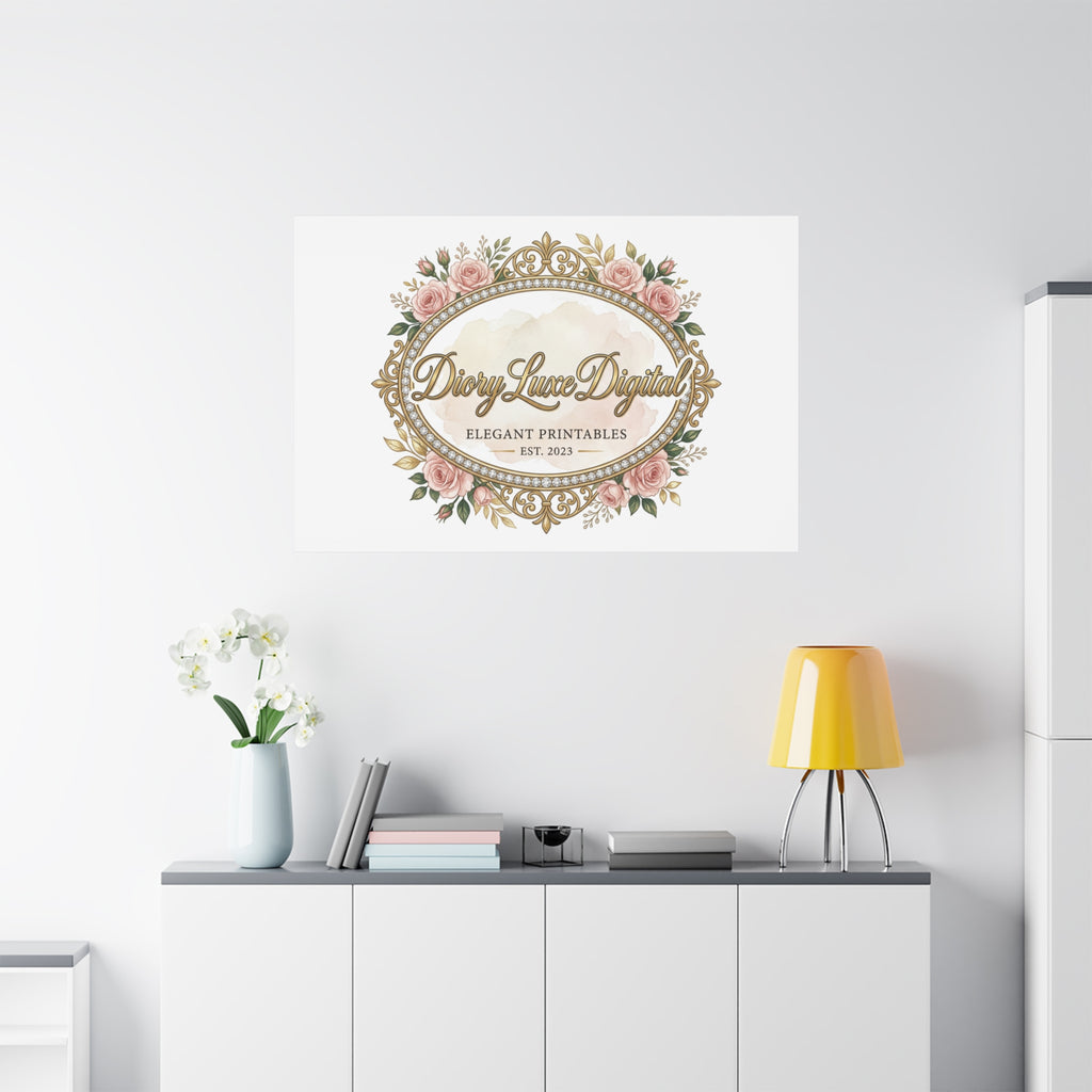 DioryLuxe Botanical Crest Wall Canvas
