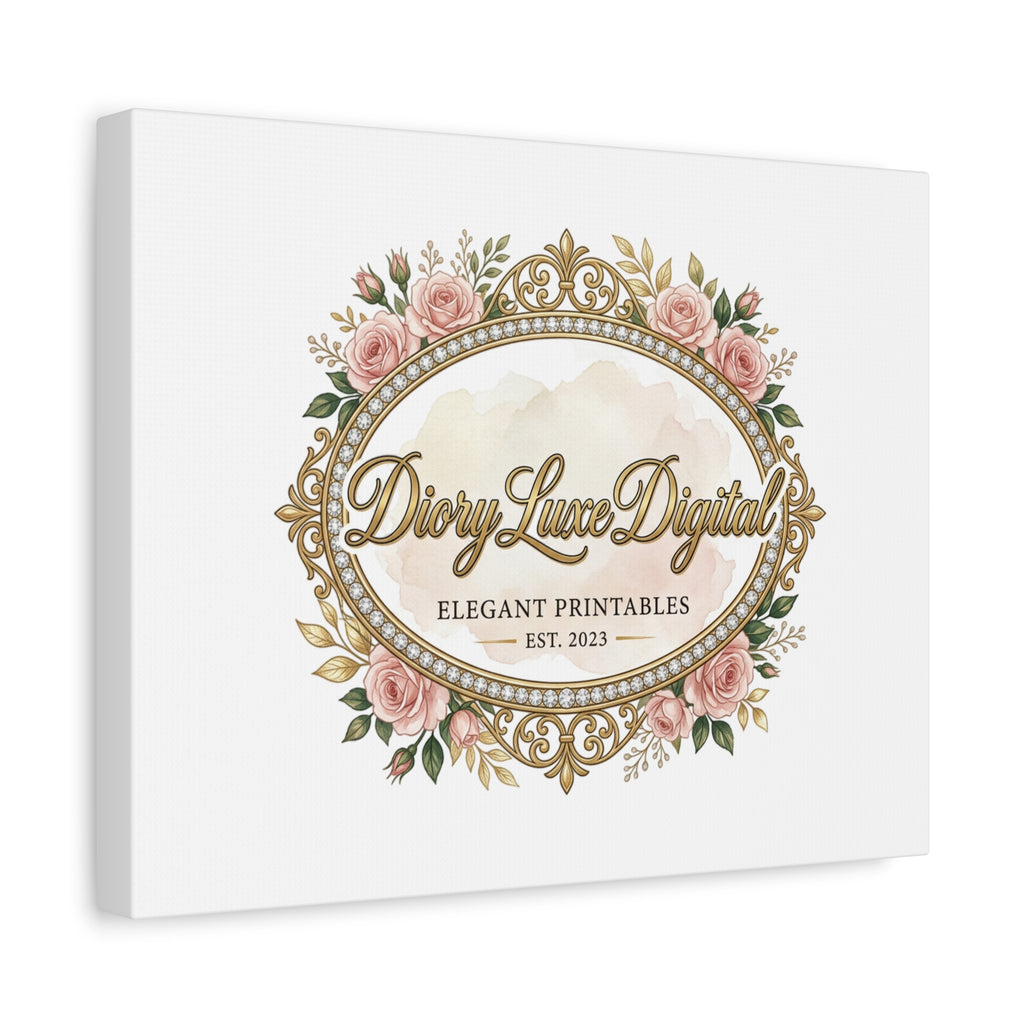 DioryLuxe Botanical Crest Wall Canvas
