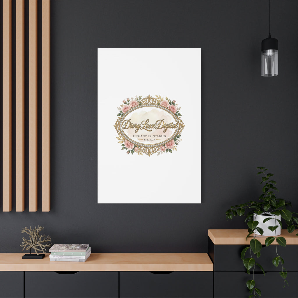DioryLuxe Botanical Crest Wall Canvas