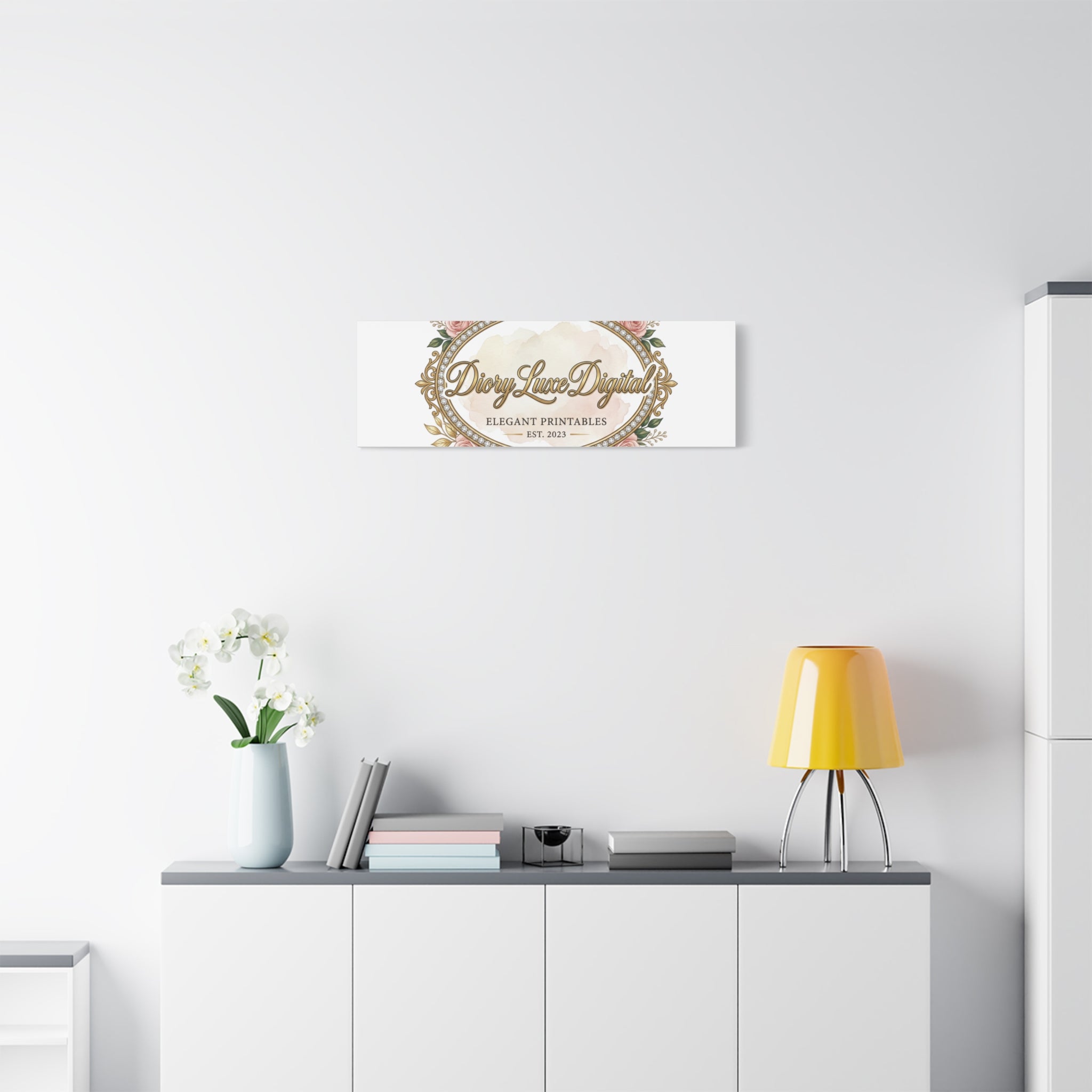 DioryLuxe Botanical Crest Wall Canvas