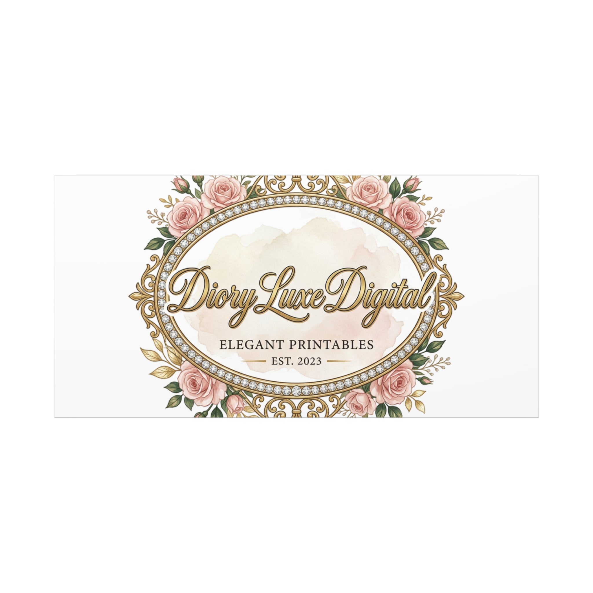 DioryLuxe Botanical Crest Wall Canvas