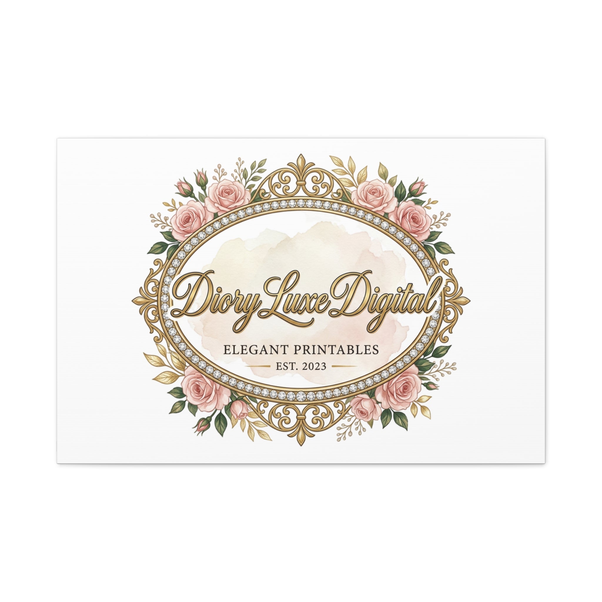 DioryLuxe Botanical Crest Wall Canvas