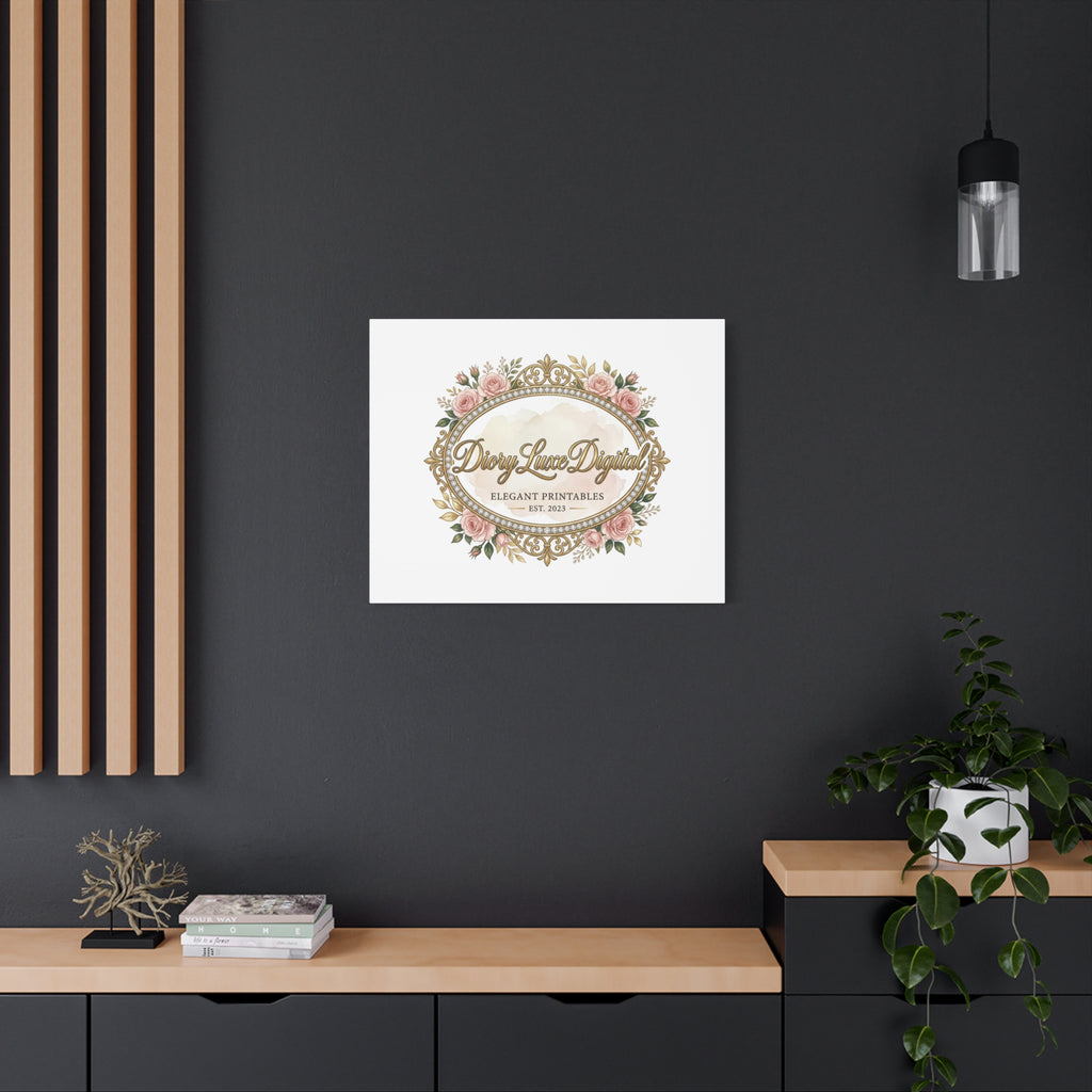 DioryLuxe Botanical Crest Wall Canvas