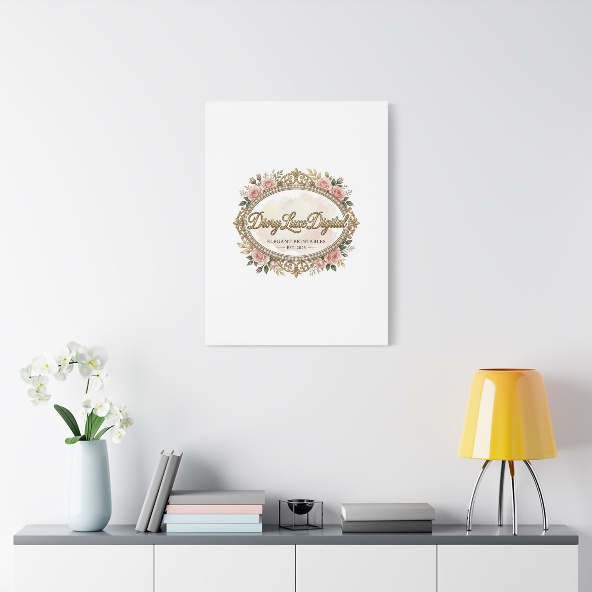 DioryLuxe Botanical Crest Wall Canvas