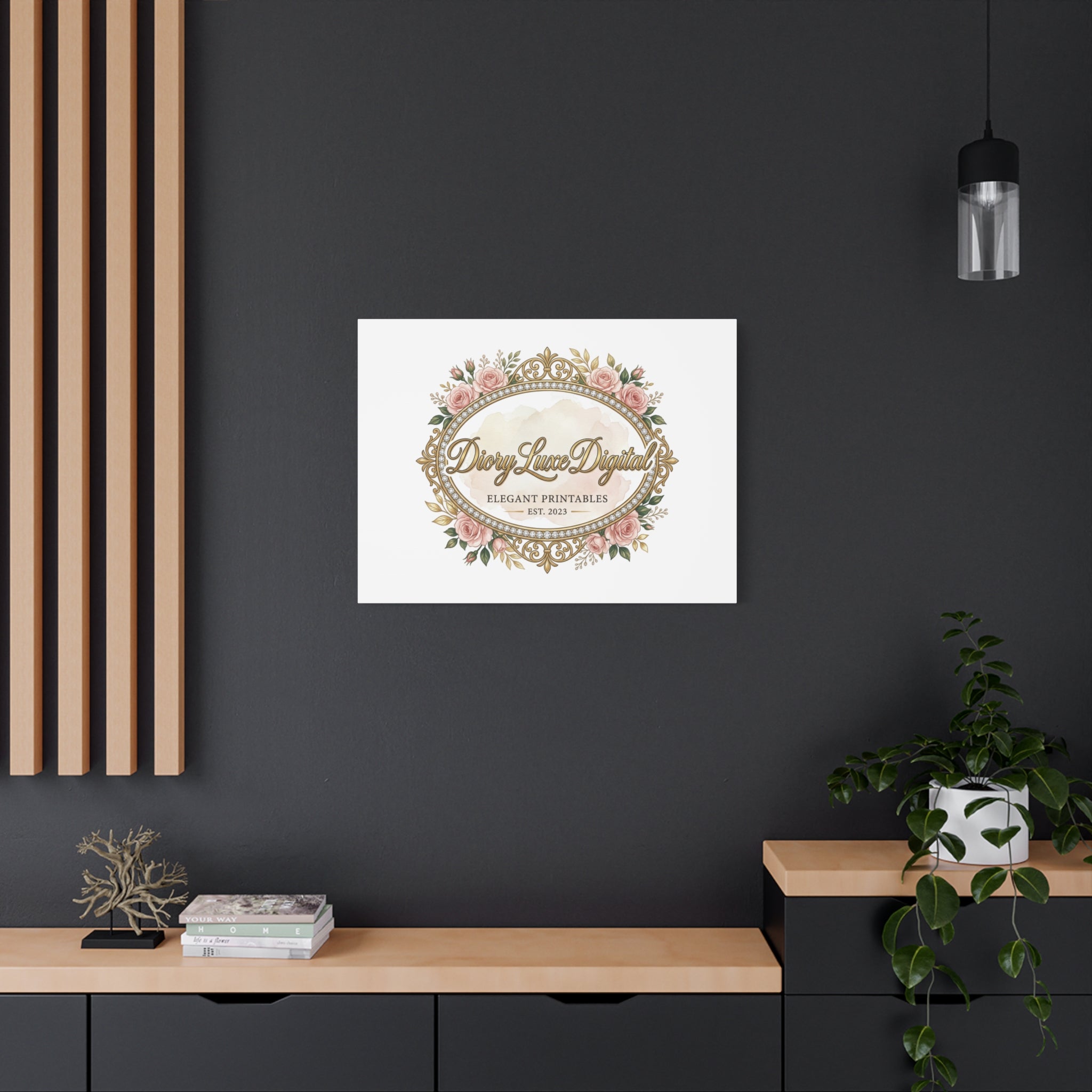 DioryLuxe Botanical Crest Wall Canvas